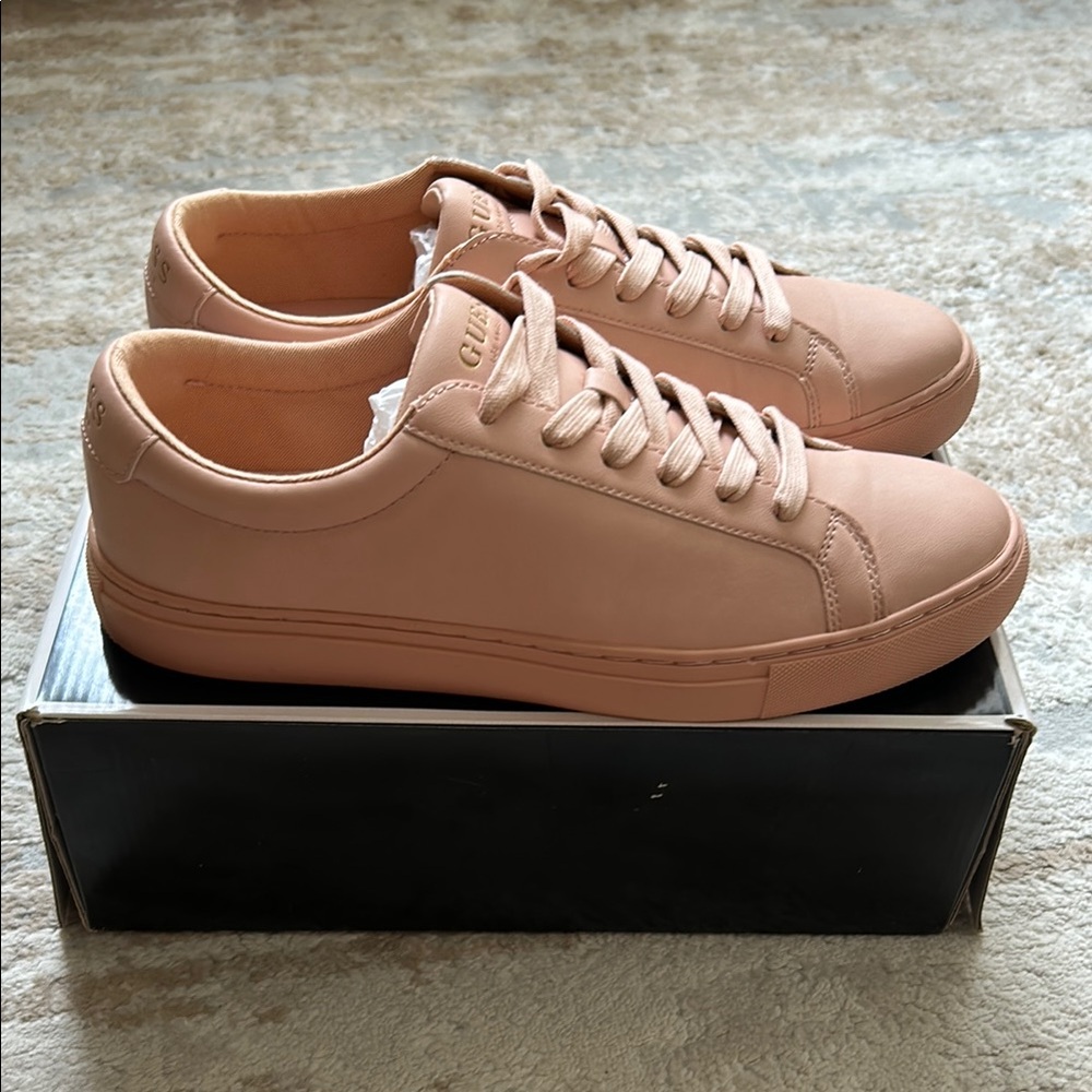Guess Men’s Barette Casual Sneakers - Light Pink - Size 10 - Brand New